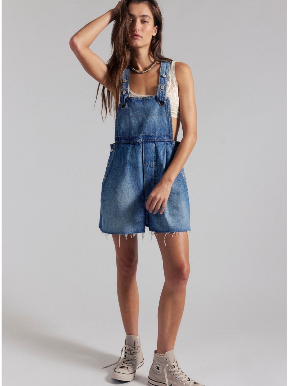NWT Free People Rambler Shortalls in Free Spirit